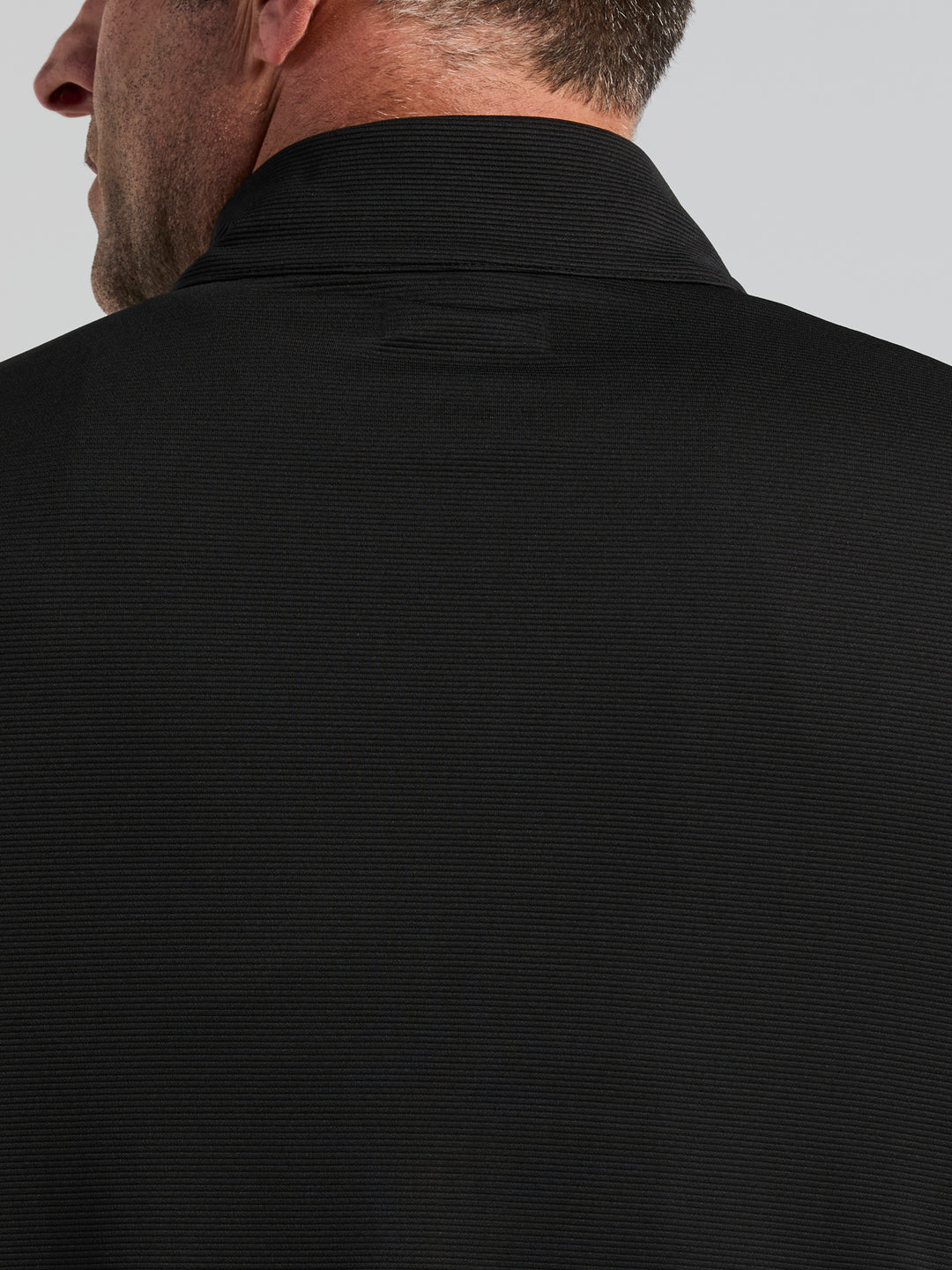 Big & Tall 1/4 Zip Long Sleeve Sweater (Jet Black) 