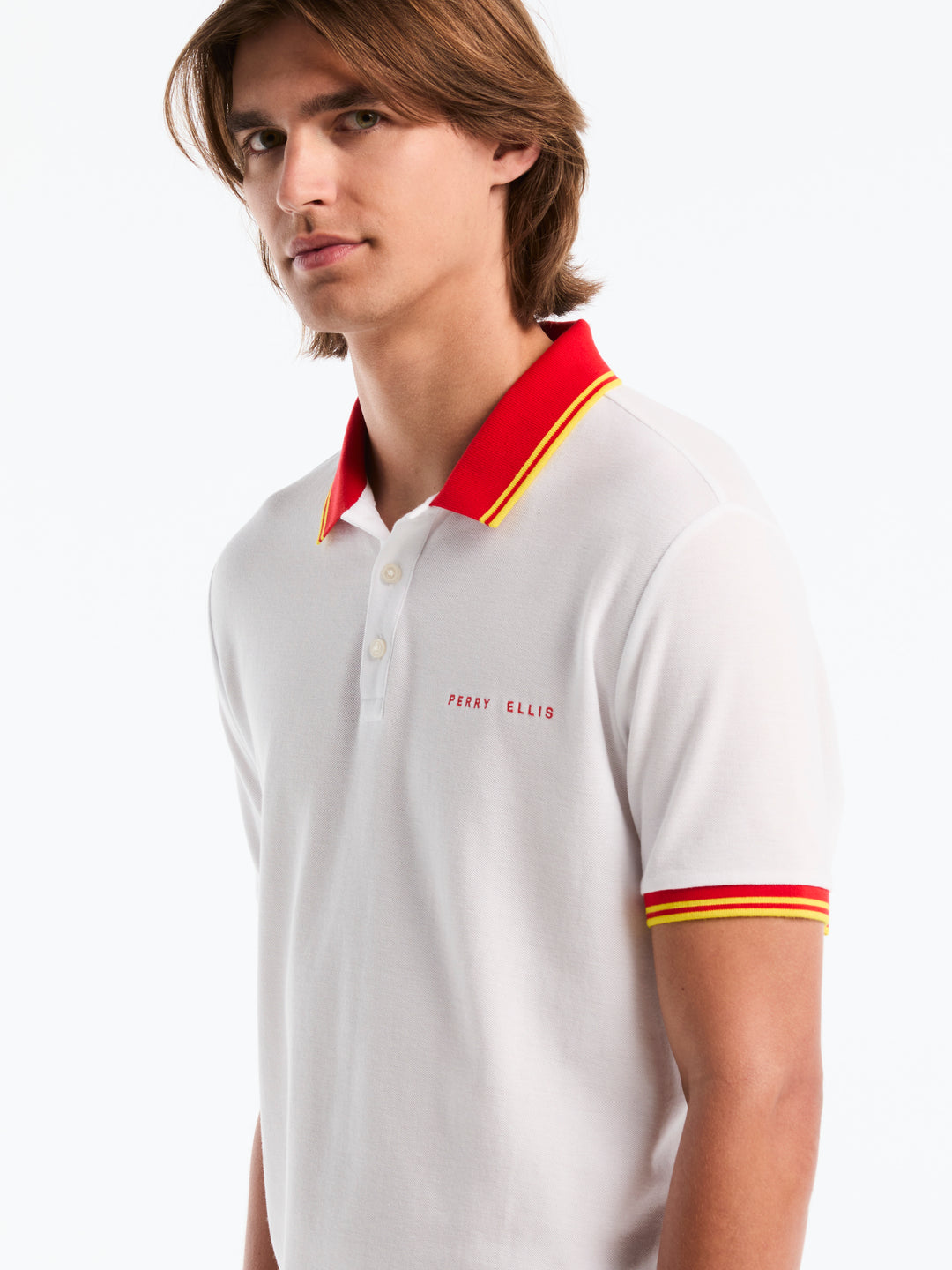 Pique Cotton Polo Shirt Spain Edition (Bright White) 