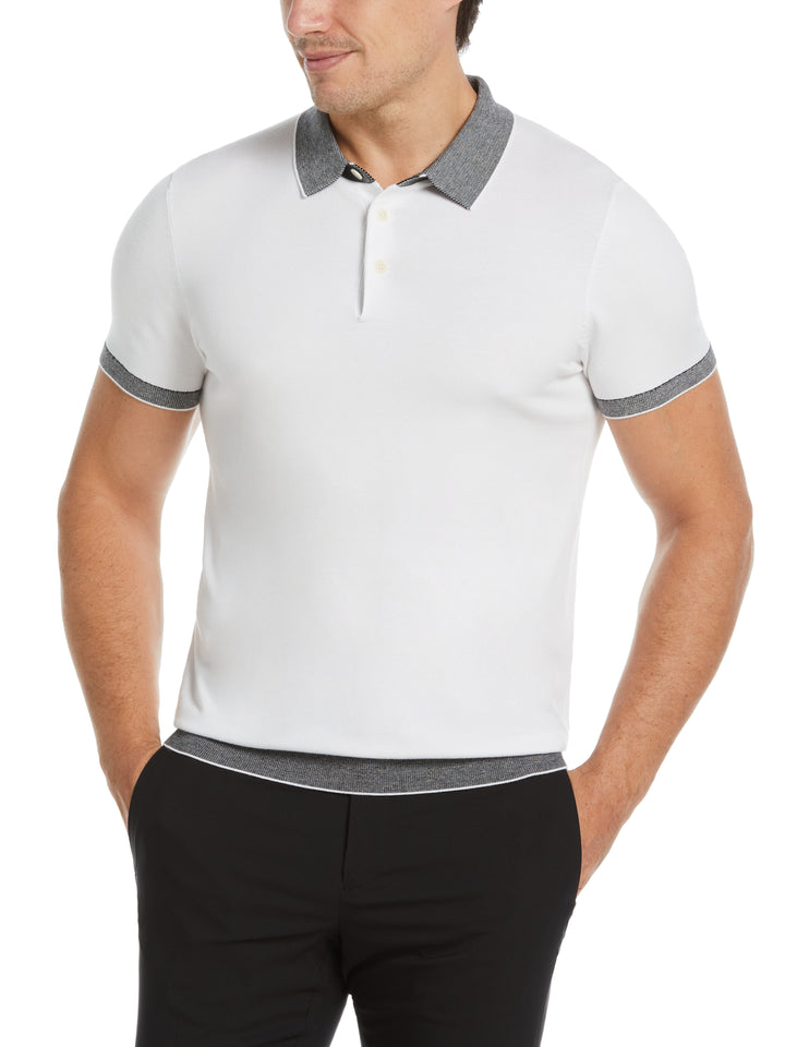Tech Polo Sweater (Bright White) 