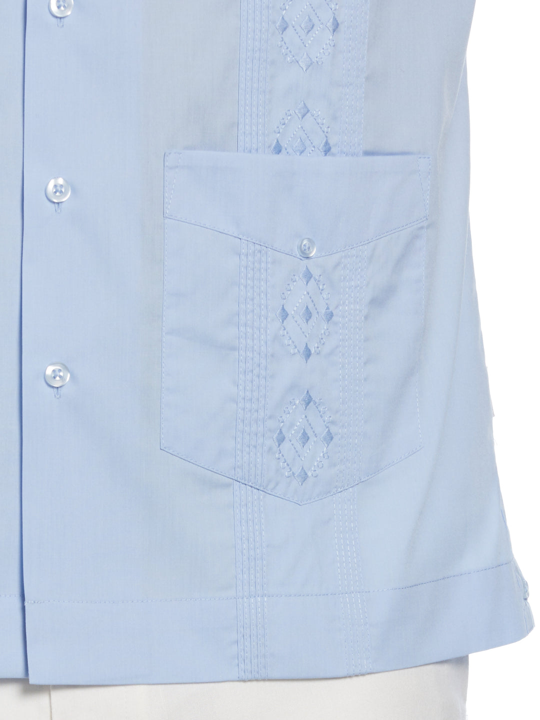 Camp Collar Guayabera Shirt (Blue Bell) 