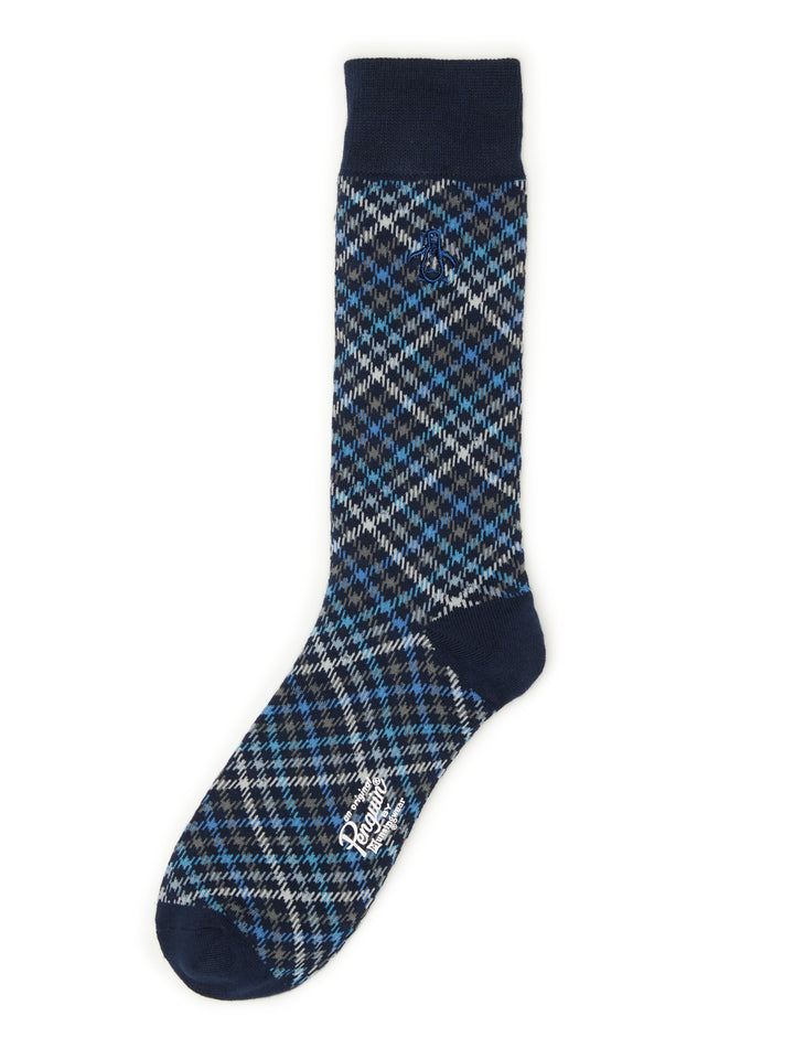 EDLIN PLAID SOCK (Navy) 