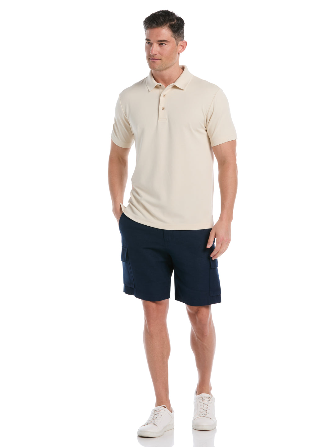 Wicking Ottoman Golf Polo Shirt (Summer Sand) 