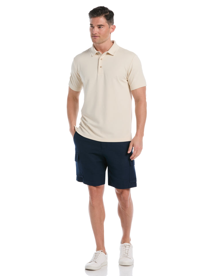 Wicking Ottoman Golf Polo Shirt (Summer Sand) 
