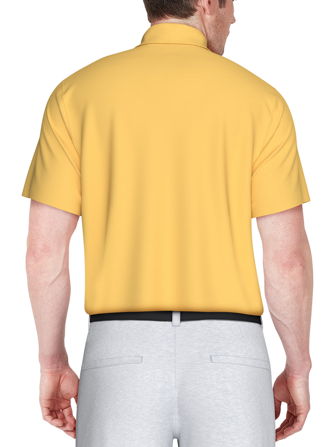 Airflux Mesh Golf Polo (Pale Banana) 