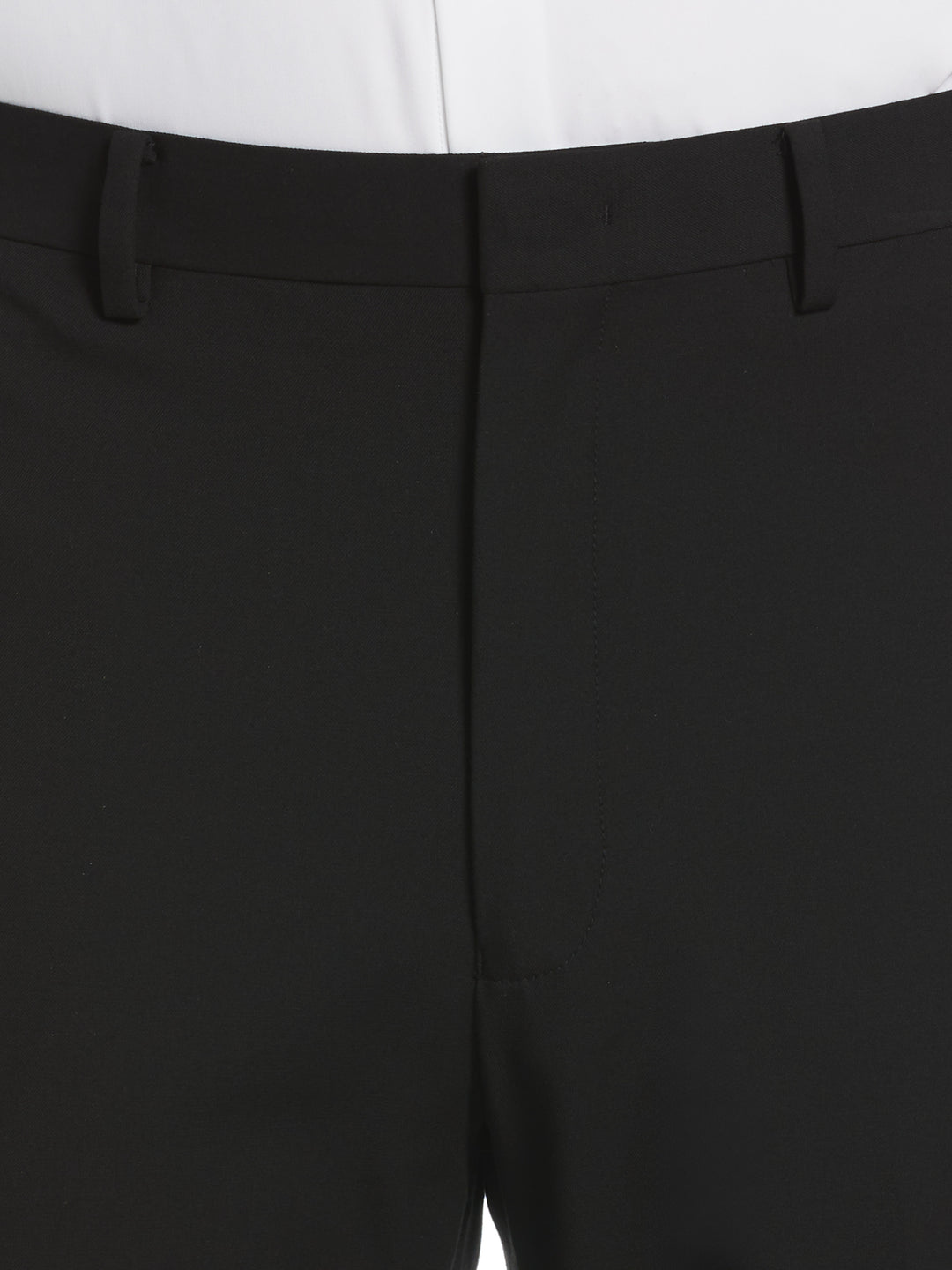 Slim Fit Gabardine Suit Pant (Black) 