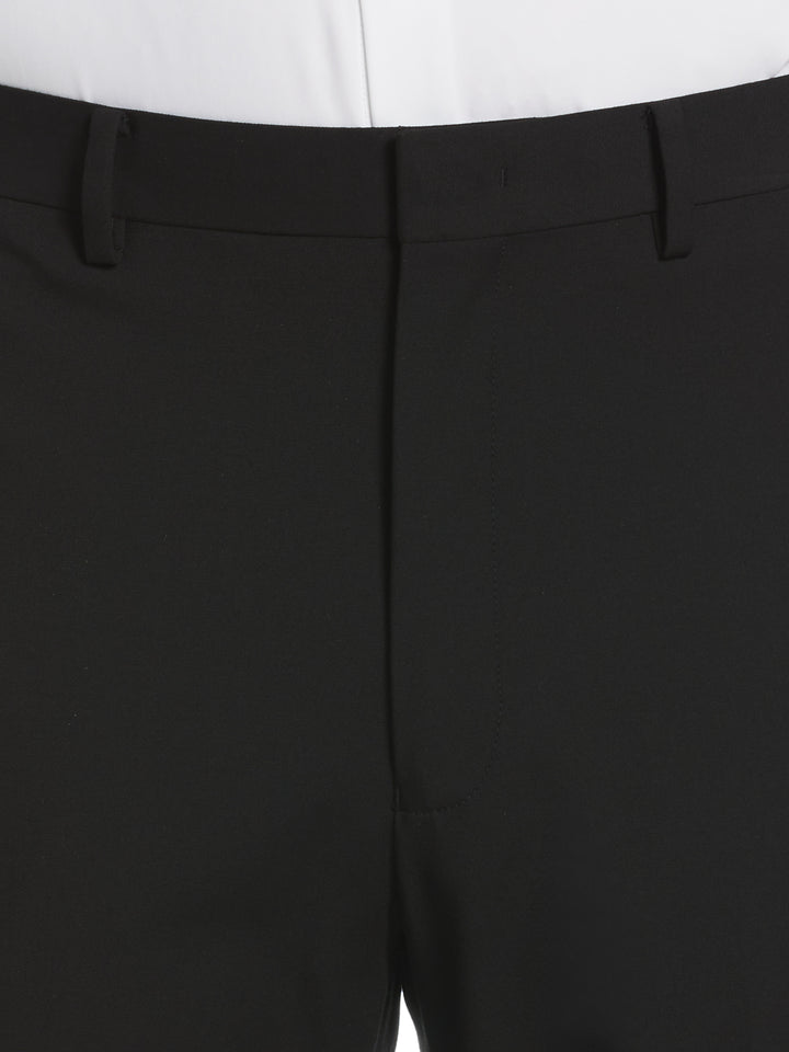Slim Fit Gabardine Suit Pant (Black) 