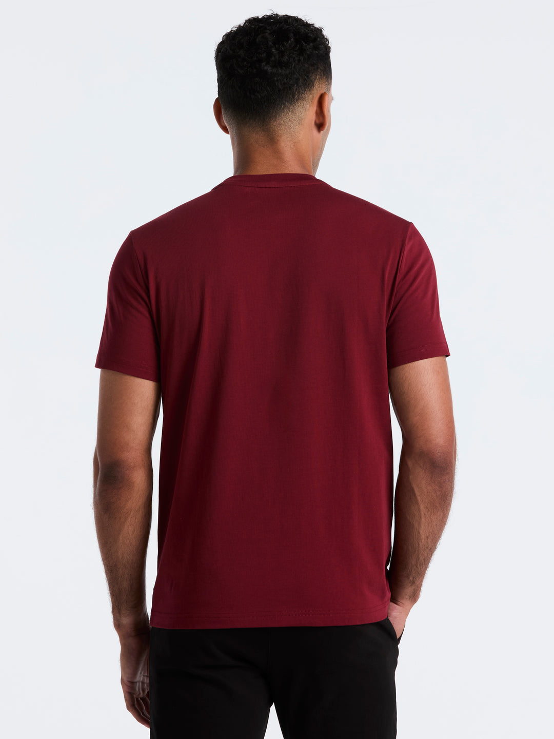 Jersey Earl Tape Tipped Pocket Tee (Cabernet) 