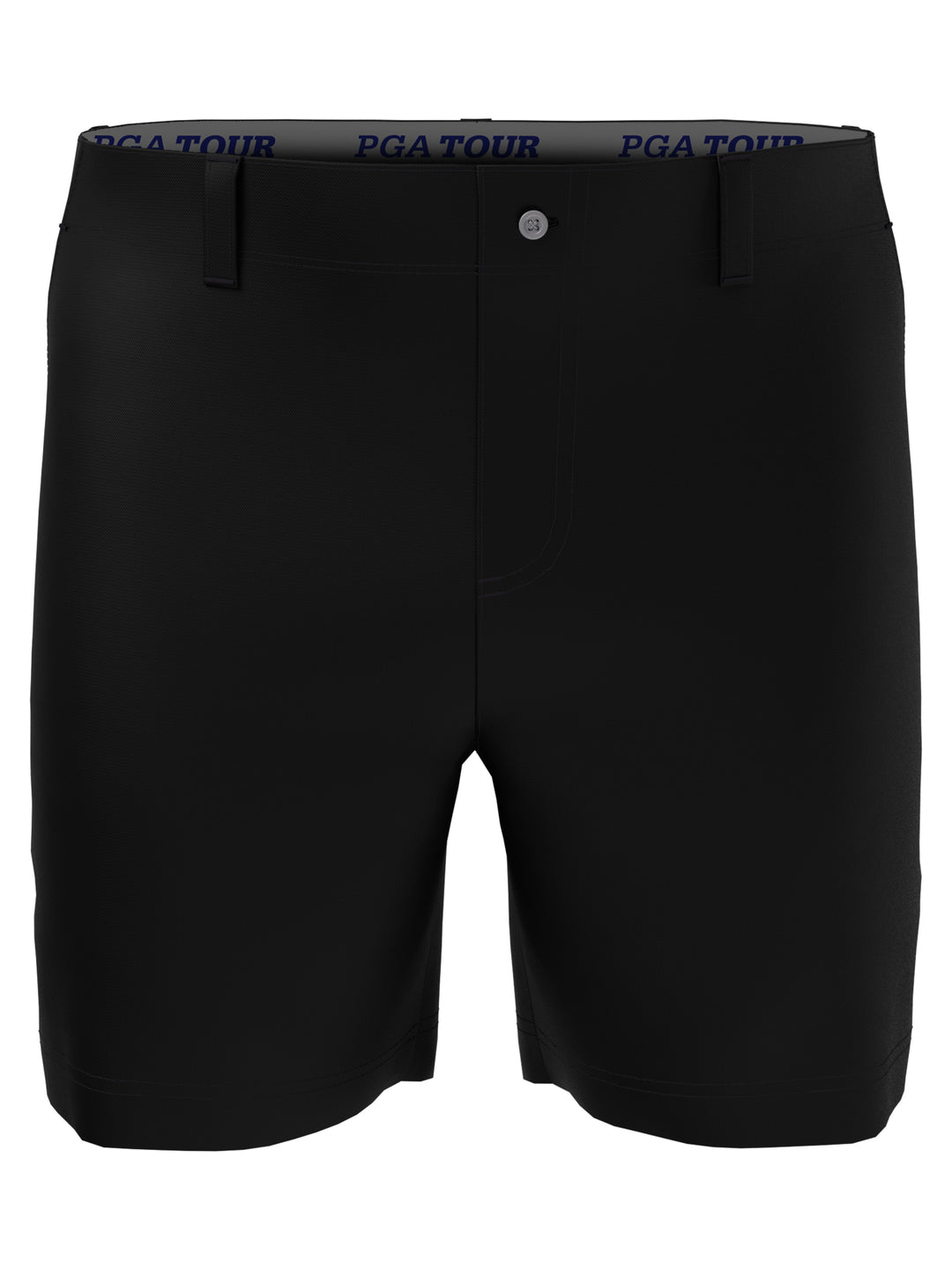 7” Flat Front Golf Short with Active Waistband (Caviar) 