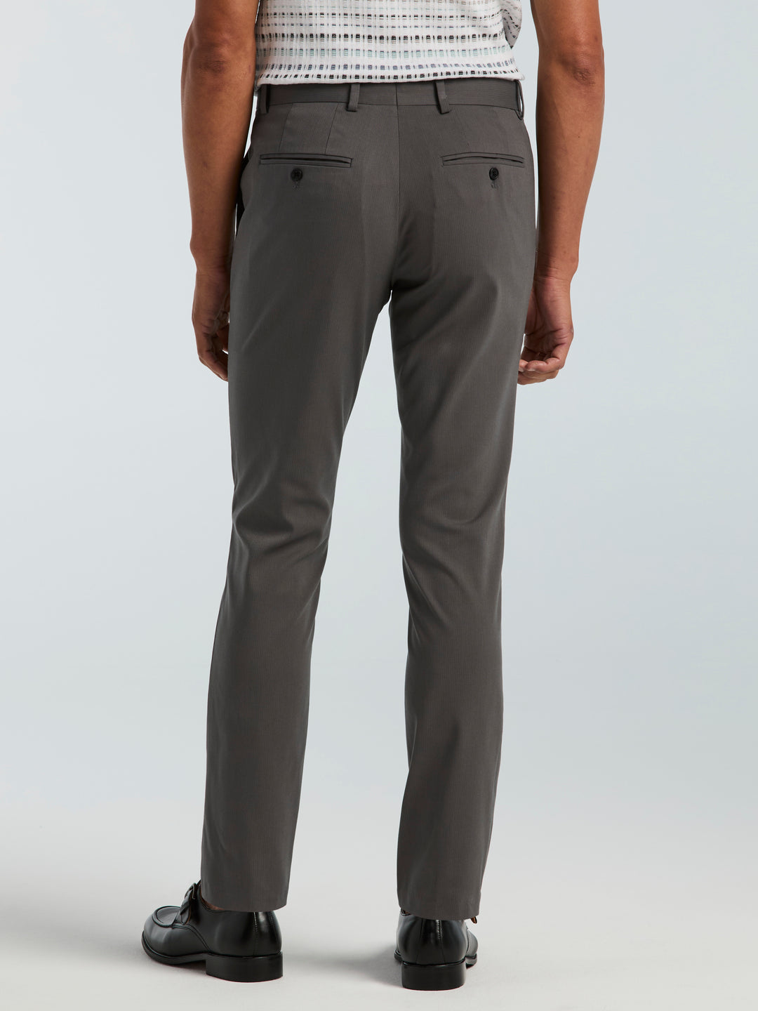 Slim Fit Water Resistant Tech Suit Pant (Smoked Pearl) 