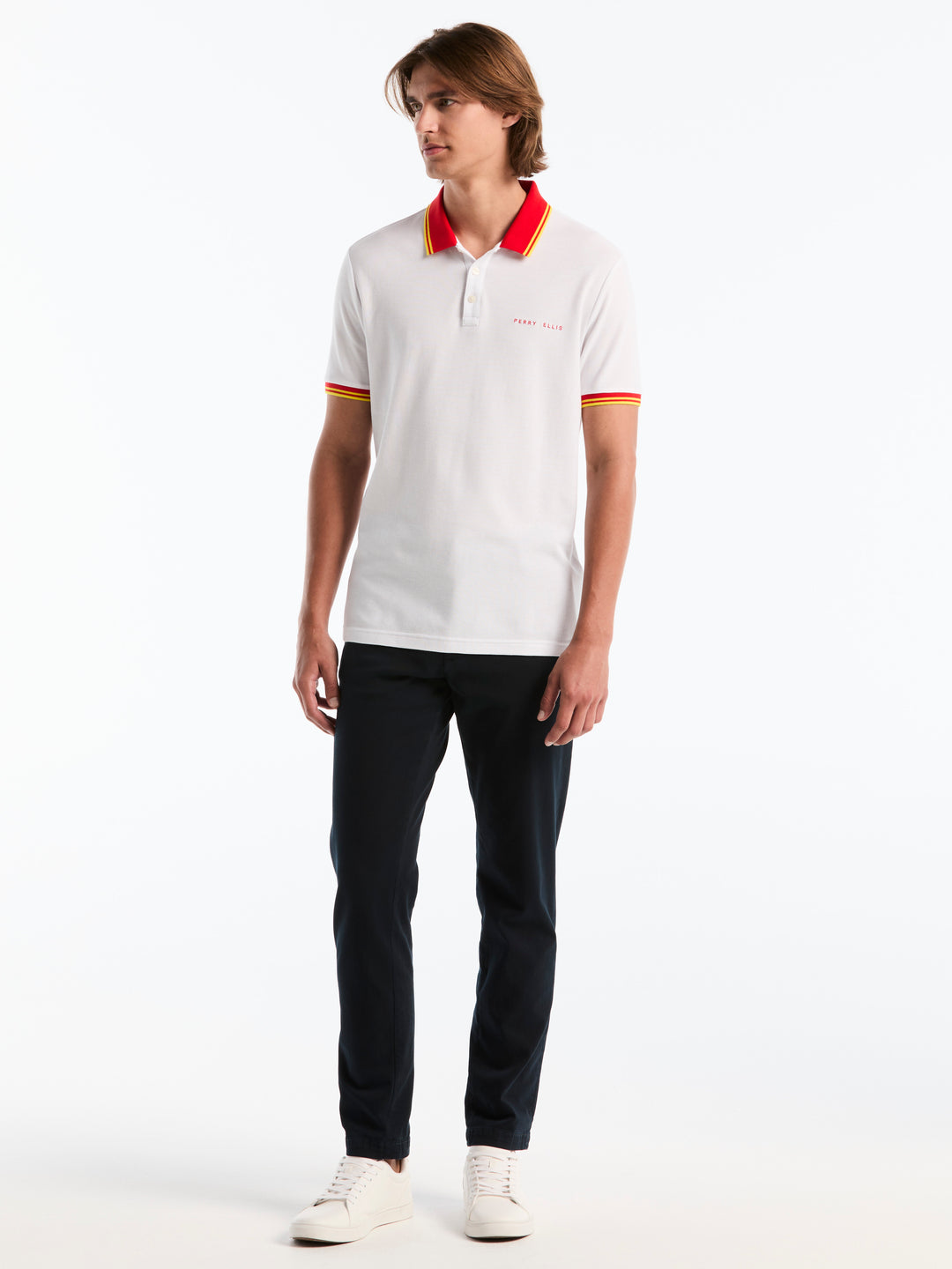 Pique Cotton Polo Shirt Spain Edition (Bright White) 