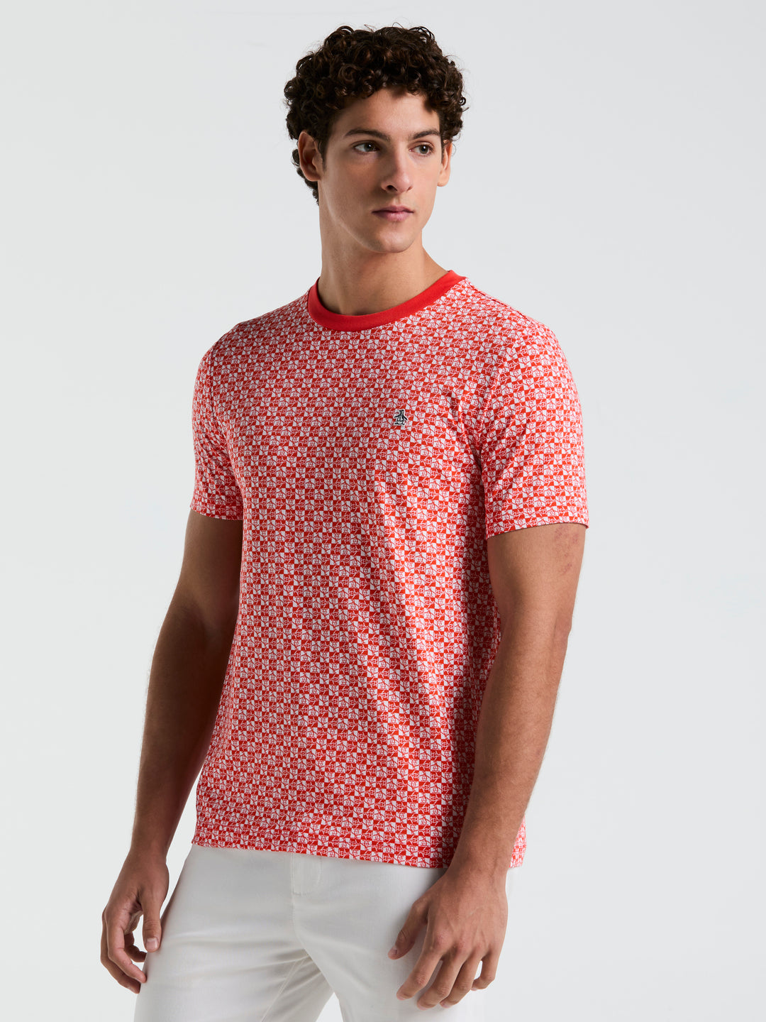 Pete Check Tee (Cherry Tomato) 