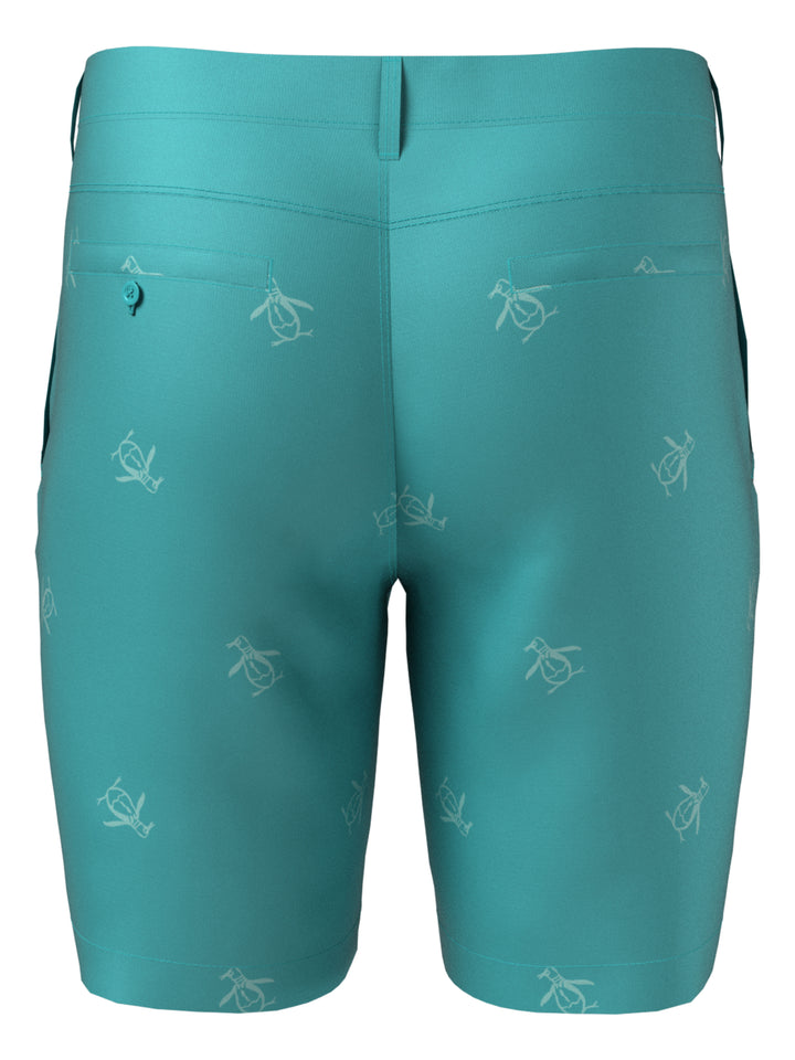 Pete Embroidered Flat Front Golf Shorts (Baltic) 