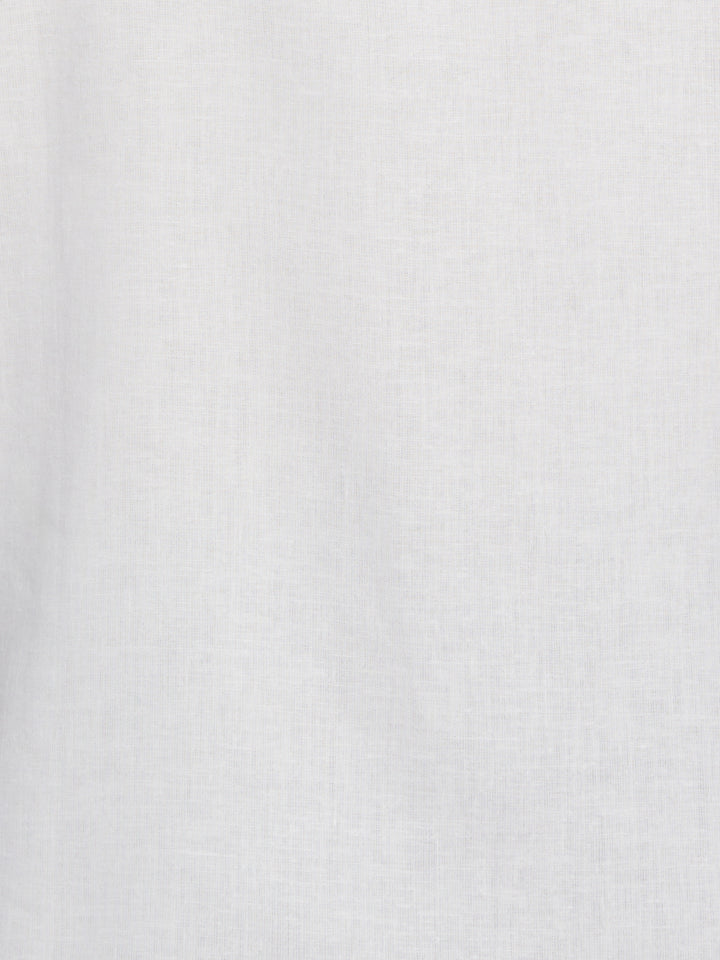 Linen Blend Shirt (Brilliant White) 
