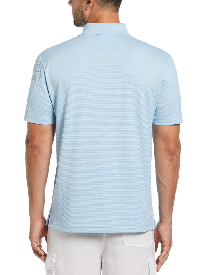 Wicking Ottoman Golf Polo Shirt (Cerulean) 