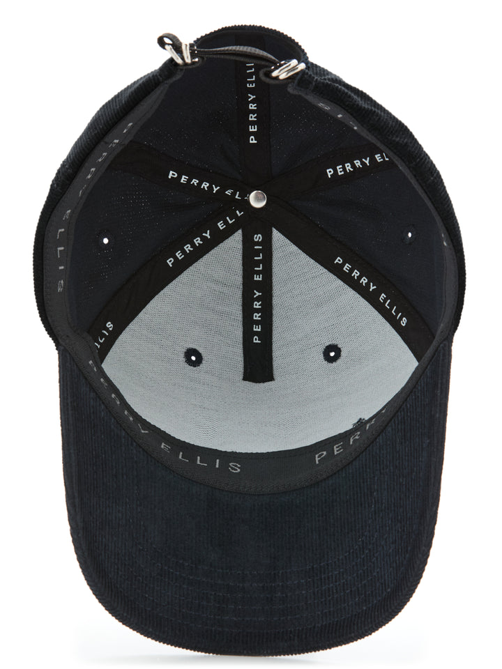 Men's Cotton Corduroy Cap (Caviar) 