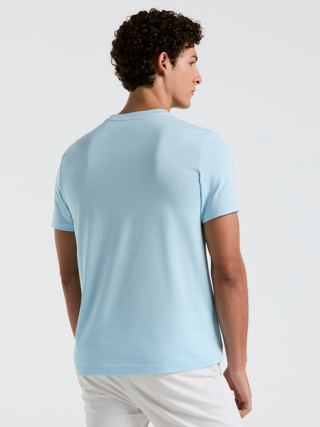 Jersey Earl Tape Tipped Pocket Tee (Crystal Blue) 