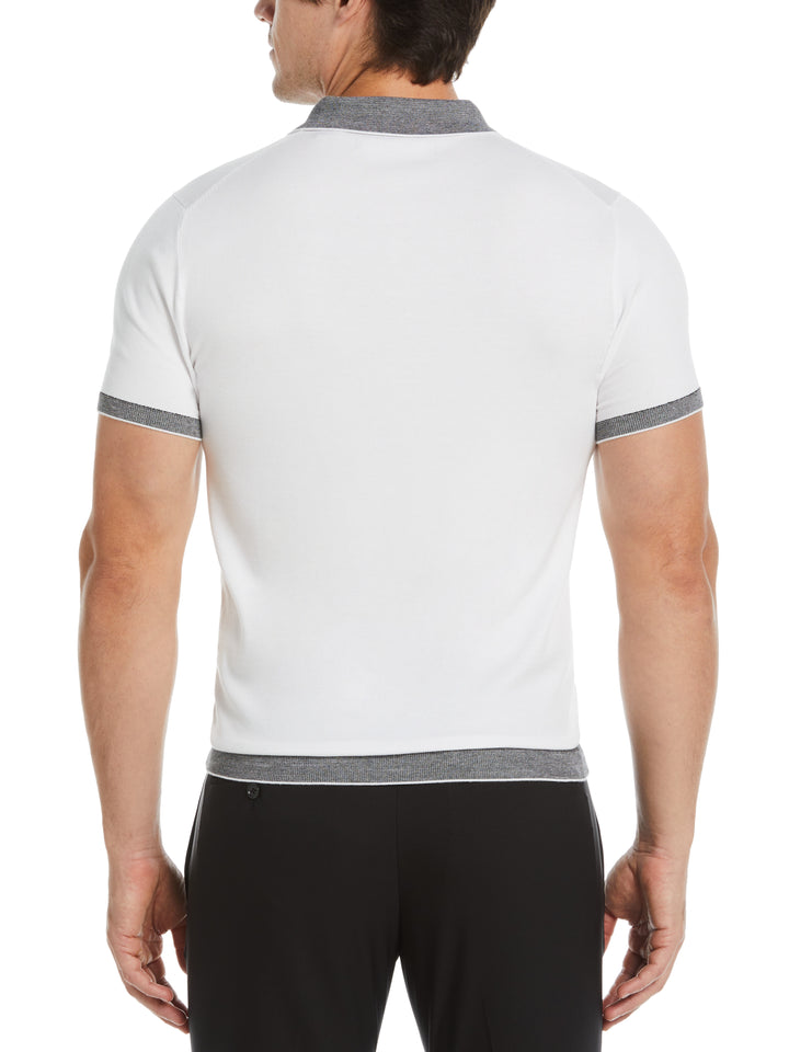 Tech Polo Sweater (Bright White) 