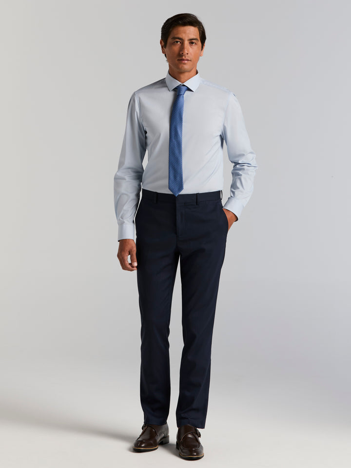 Slim Fit Water Resistant Tech Suit Pant (Dark Sapphire) 
