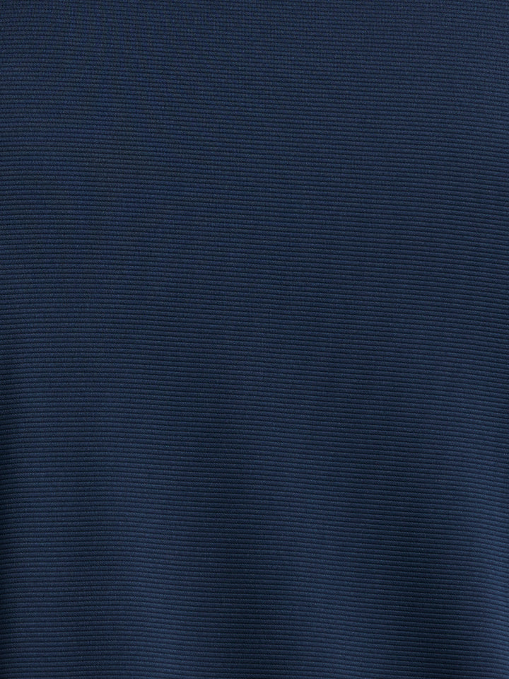 Big & Tall 1/4 Zip Long Sleeve Sweater (Dress Blues) 