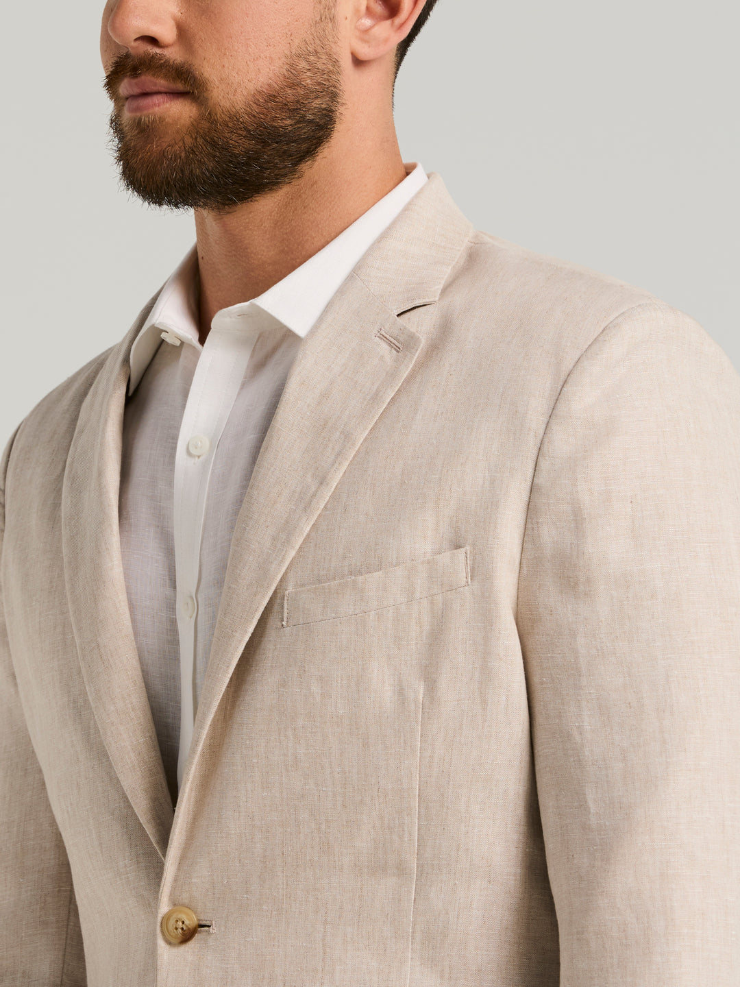 Delave Linen Sport Coat (Natural Linen) 