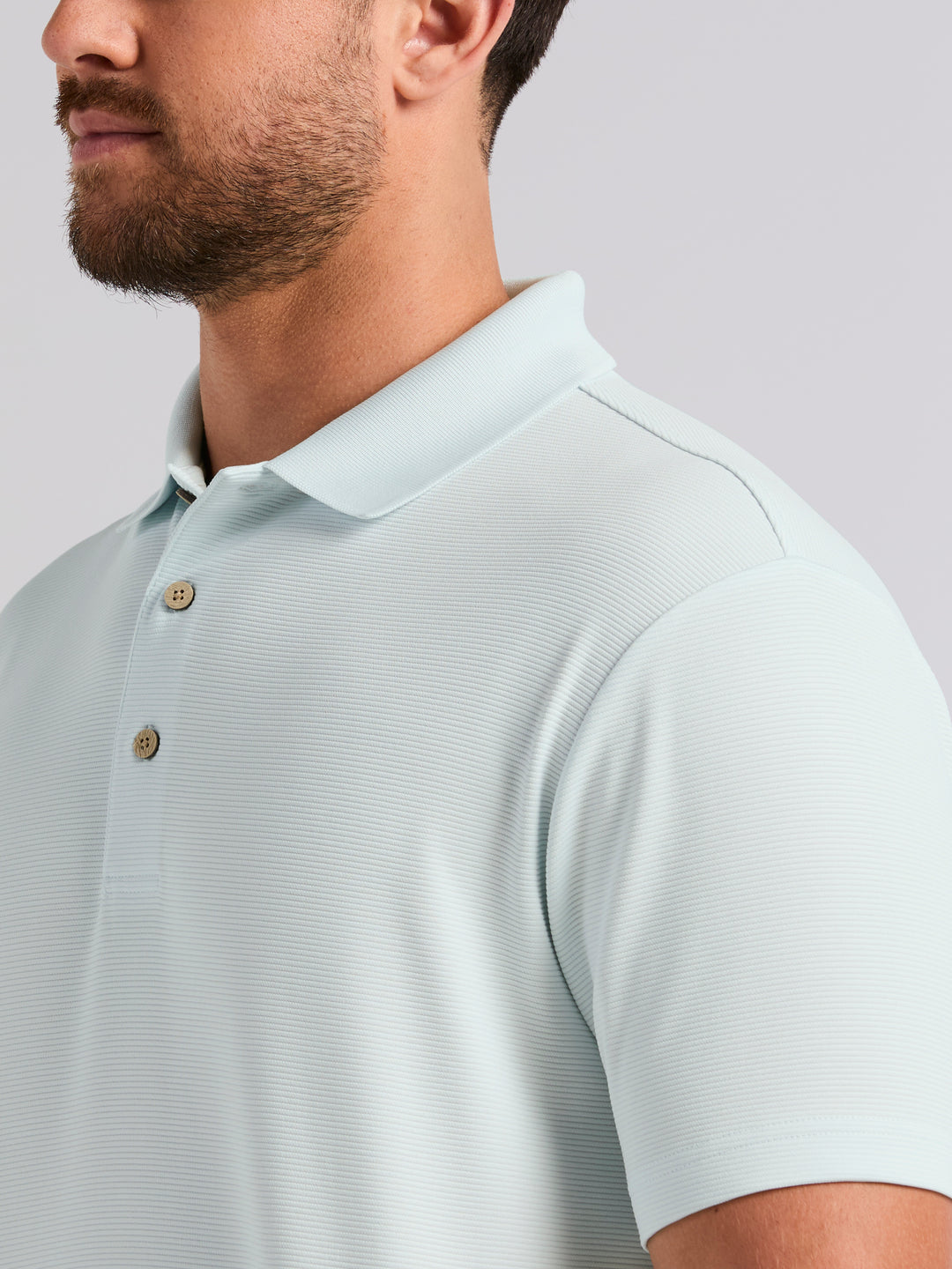 Wicking Ottoman Golf Polo Shirt (Ice Melt) 