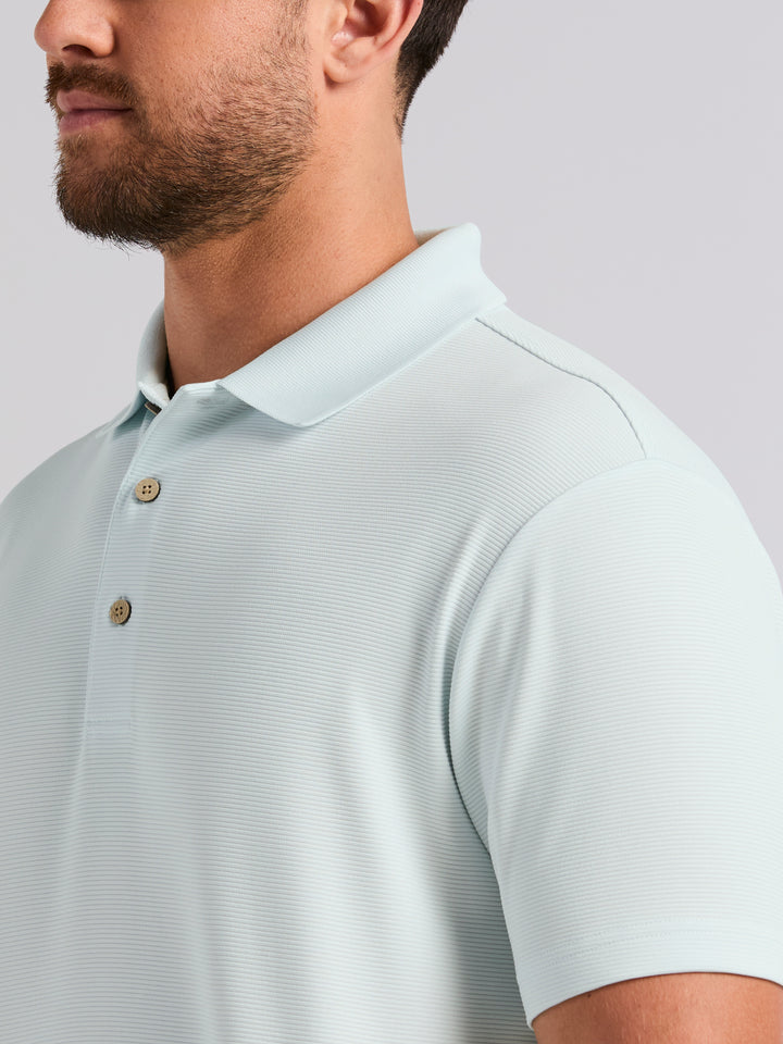 Wicking Ottoman Golf Polo Shirt (Ice Melt) 