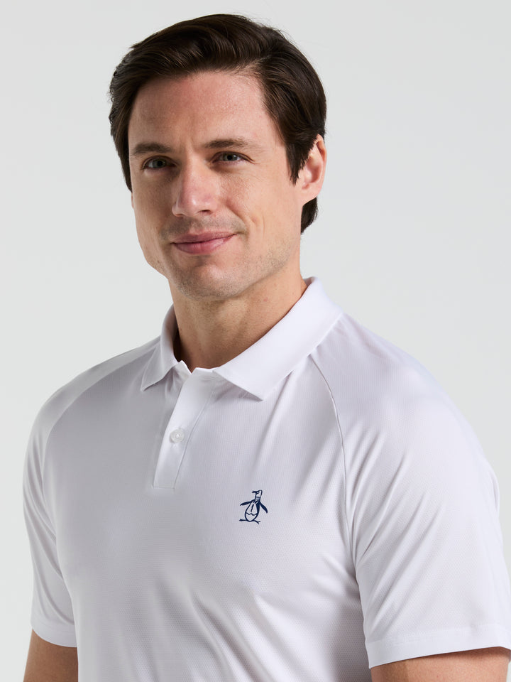 Legacy Gussett Tennis Polo Shirt (Bright White) 