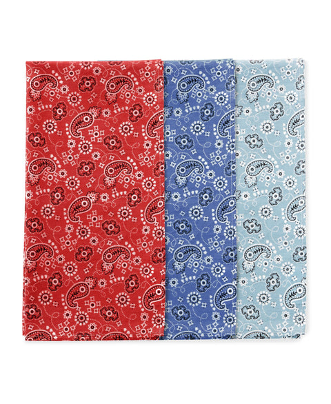 Assorted 3 Pack Bandanas Assorted Perry Ellis