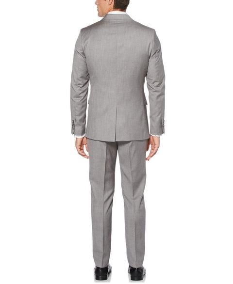 Big & Tall Herringbone Suit Jacket Brushed Nickel Perry Ellis