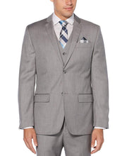 Big & Tall Textured Suit Jacket Brushed Nickel Perry Ellis