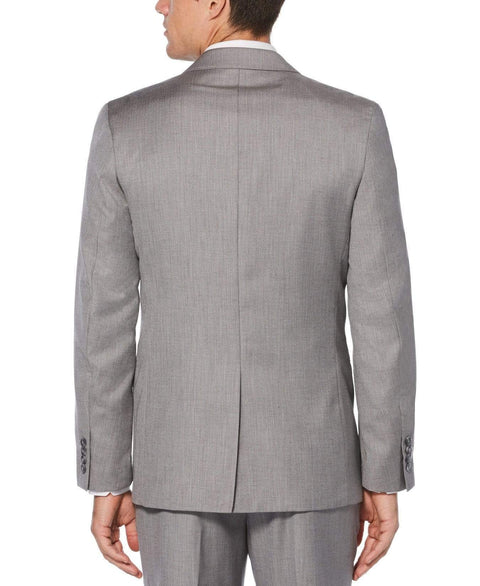 Big & Tall Textured Suit Jacket Brushed Nickel Perry Ellis
