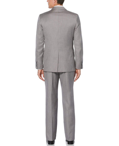 Big & Tall Textured Suit Jacket Brushed Nickel Perry Ellis