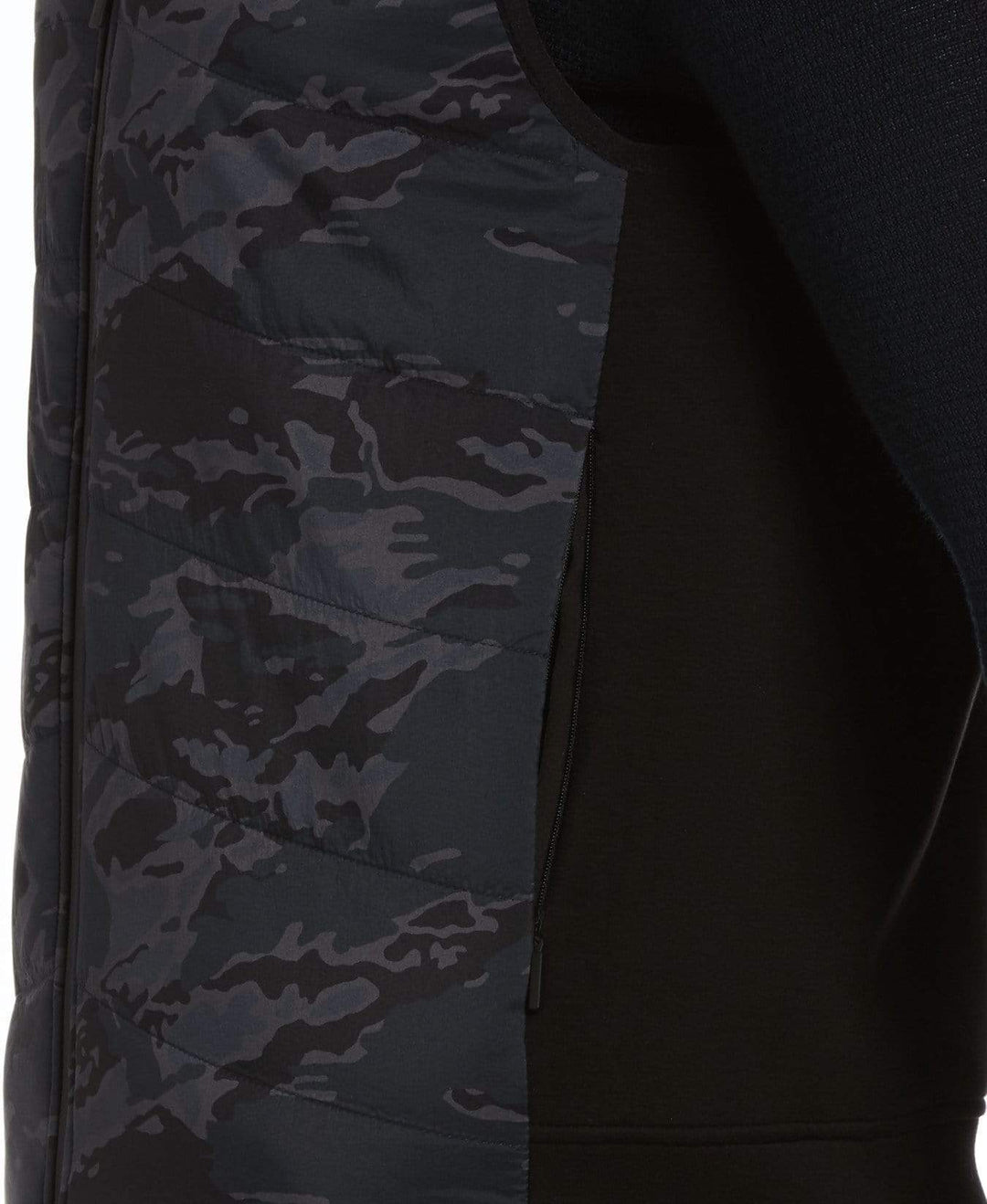 Big & Tall Tonal Camo Quilted Vest Dark Sapphire Perry Ellis