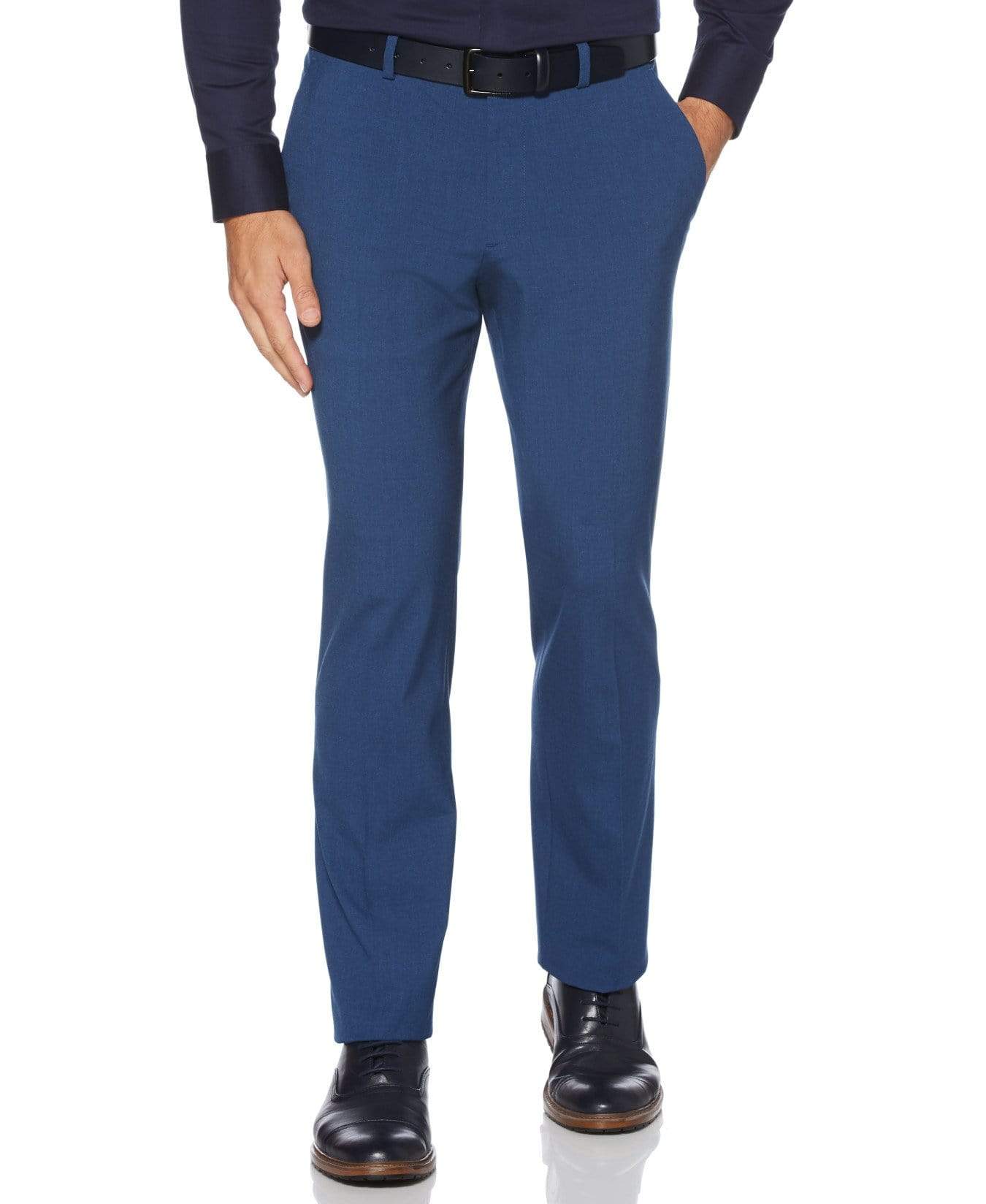 Big & Tall Washable Solid Stretch Suit Pant Perry Ellis