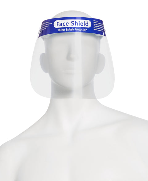 Disposable Face Shield Clear Perry Ellis