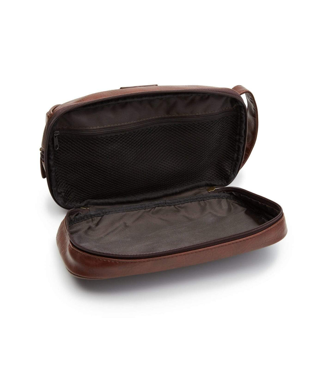 Pebble Travel Kit Brown Perry Ellis