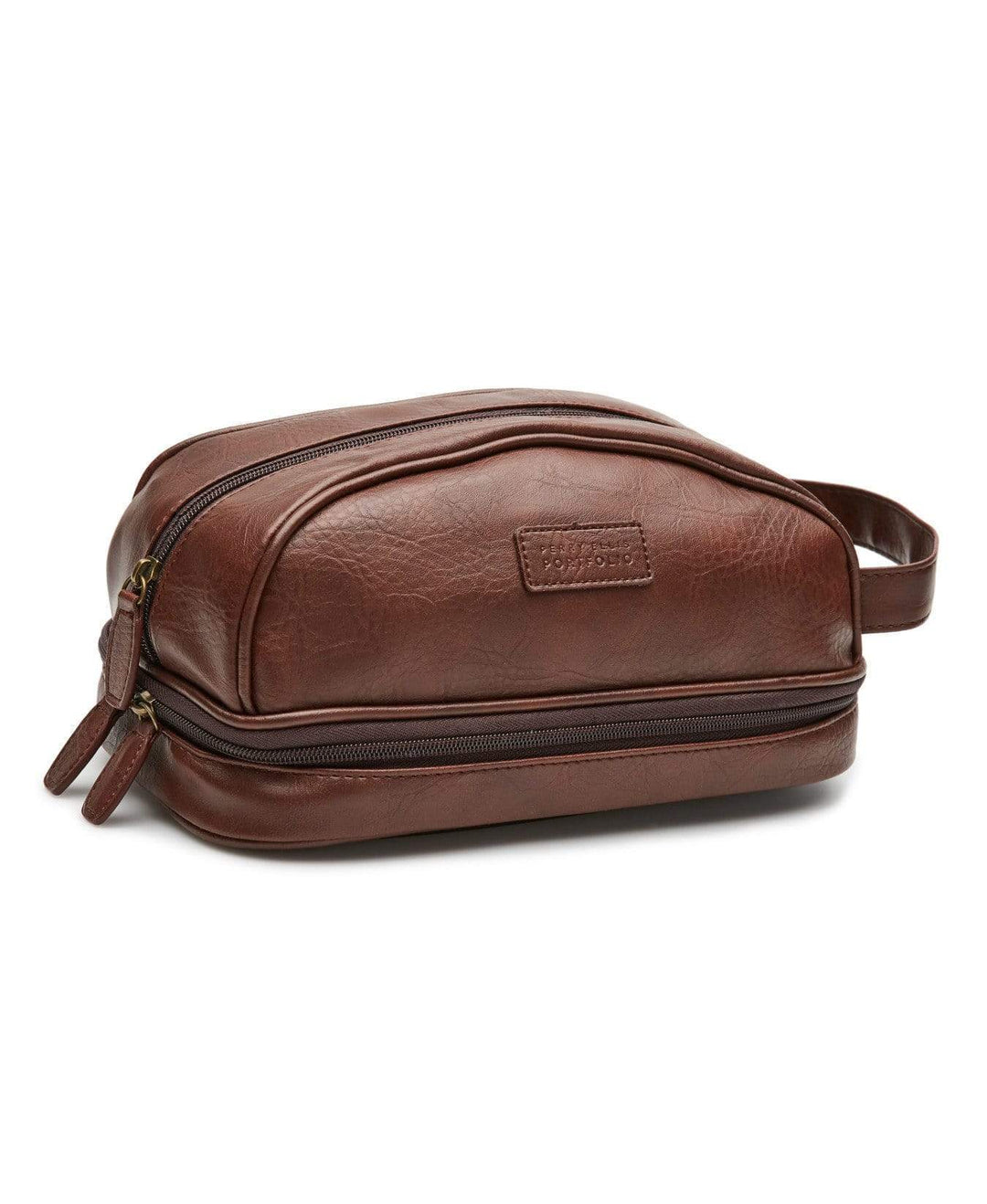 Pebble Travel Kit Brown Perry Ellis