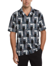 Abstract Block Print Soft Camp Shirt (Rock Ridge) 