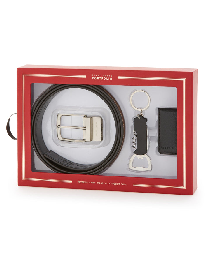 Belt Money Clip and Multi-Tool Gift Set (Blk) 