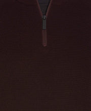 Big & Tall Textured Merino Blend Quarter Zip Sweater Port Perry Ellis