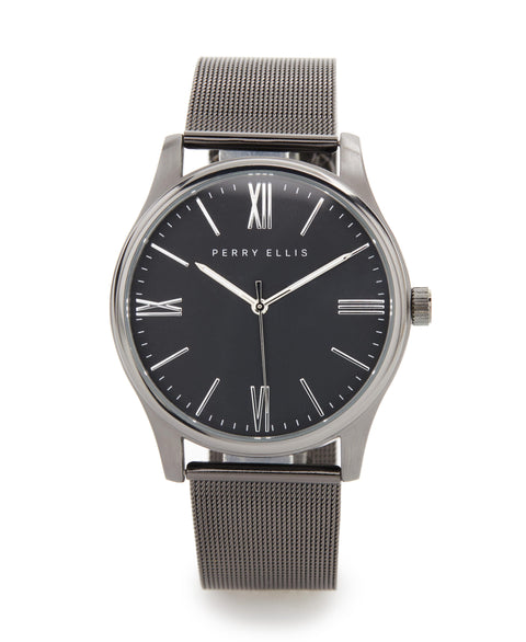 Black Mesh Bracelet Watch