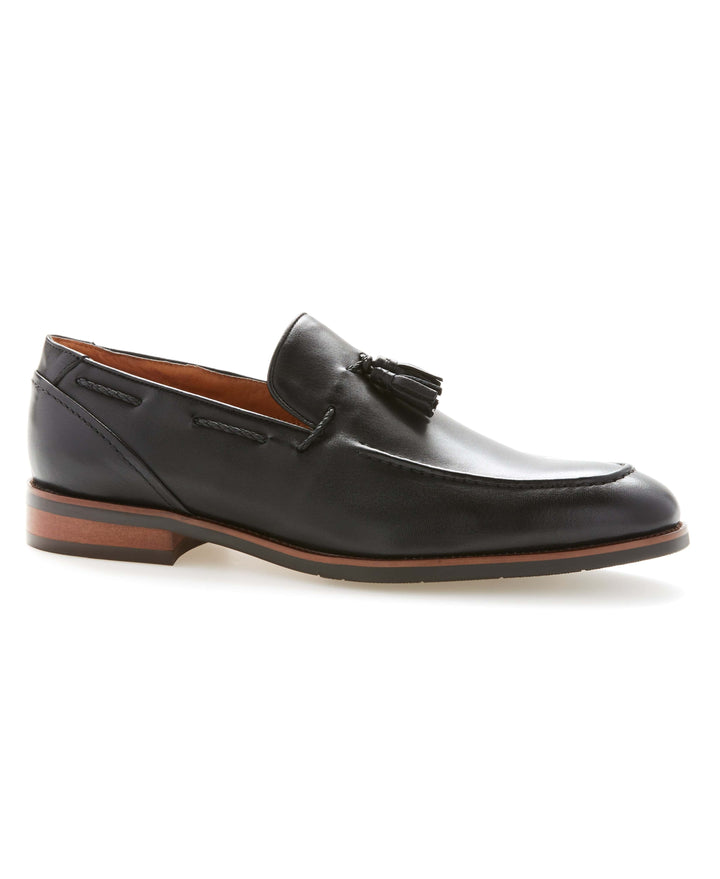 Braided Leather Tassel Loafer Perry Ellis