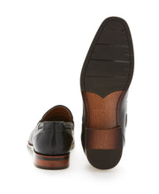 Braided Leather Tassel Loafer Black Perry Ellis