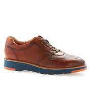Burnished Leather Oxford Sneaker Brown Perry Ellis