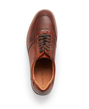 Burnished Leather Oxford Sneaker Brown Perry Ellis