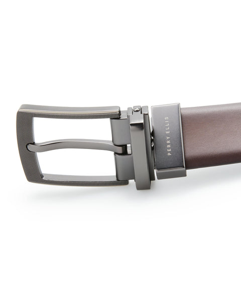 Cabernet Leather Reversible Belt (Brn30) 