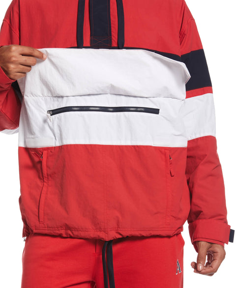 Color Block Anorak (Rococco Red) 