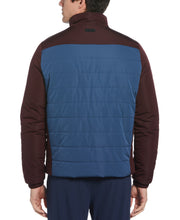 Color Block Puffer Jacket (Dark Denim) 