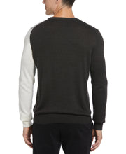 Color Block V-Neck Sweater (Black) 