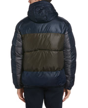 Colorblock Puffer Jacket (Navy) 
